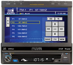 Jensen CD/DVD Multi-Media Receiver with7"Touch Screen & Remote